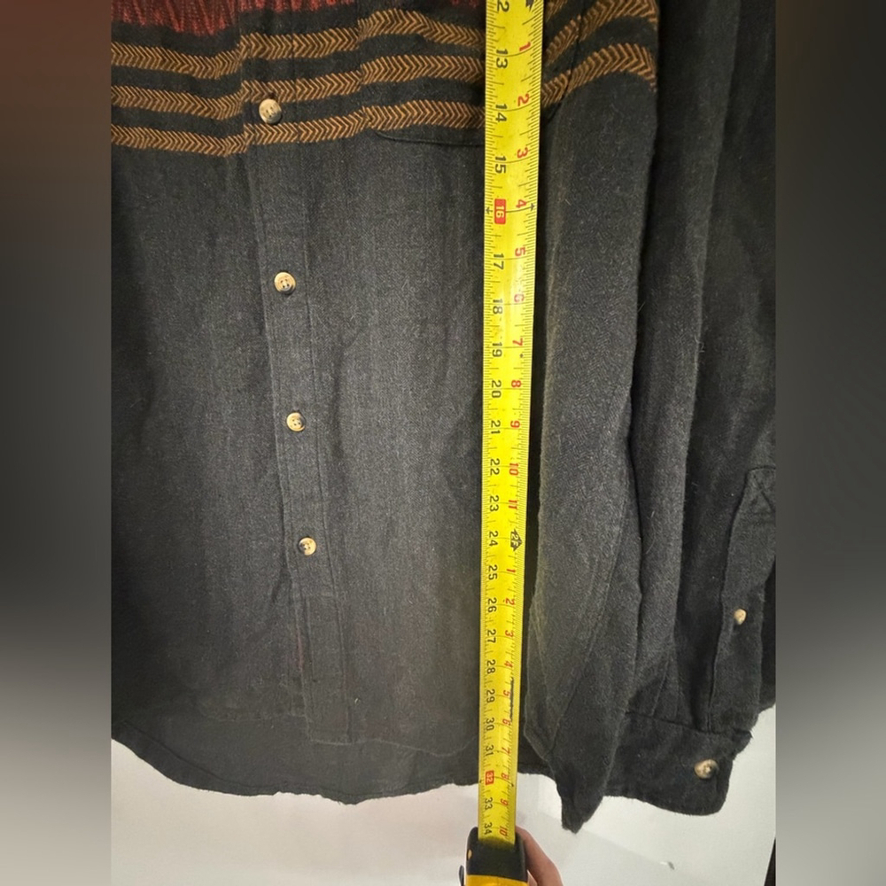 The Territory Ahead Men’s Large Soft Flannel Western Print Long Sleeve Button Up - Picture 5 of 6